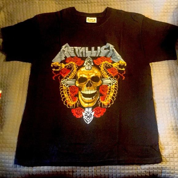 QualityGarment Other - COPY - “METALLICA” Jersey NEW no tags 100% Cotton Sz. L PAINTED MURAL NOT AN IR…